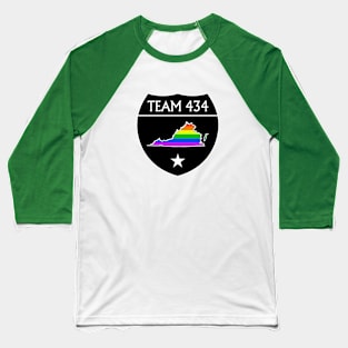 TEAM 434 - PHASE IV BLACK SHIELD RAINBOW Baseball T-Shirt